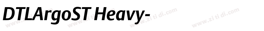 DTLArgoST Heavy字体转换